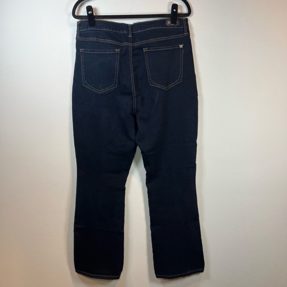 Nanette Lepore Women's Belle High Rise Bootcut Jeans Dark Blue Denim Pants Sz 14 - Picture 7 of 12